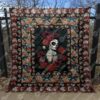 Beautiful Lady And Skulls Quilt Blanket Yln7  Quilt